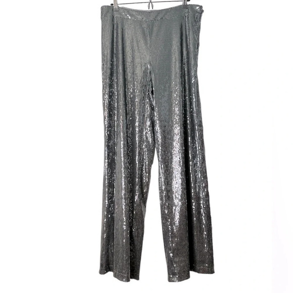 a new day Pants - A NEW DAY Holiday Sequins Size 12 Wide Leg Loose Pants BNWT